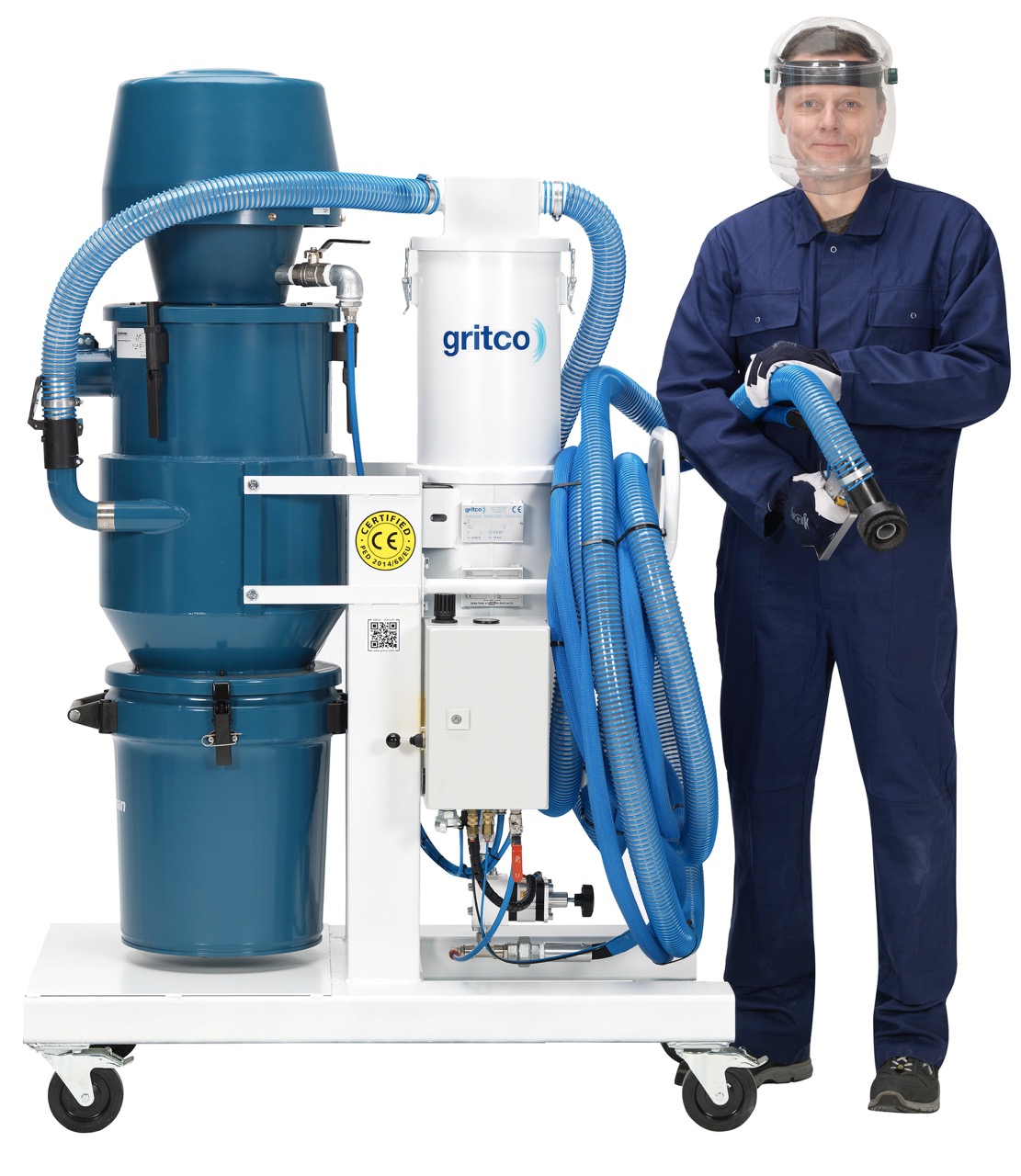 Equipos de chorreado con aspiración y reciclado de abrasivo sin contaminación ni desperdicio