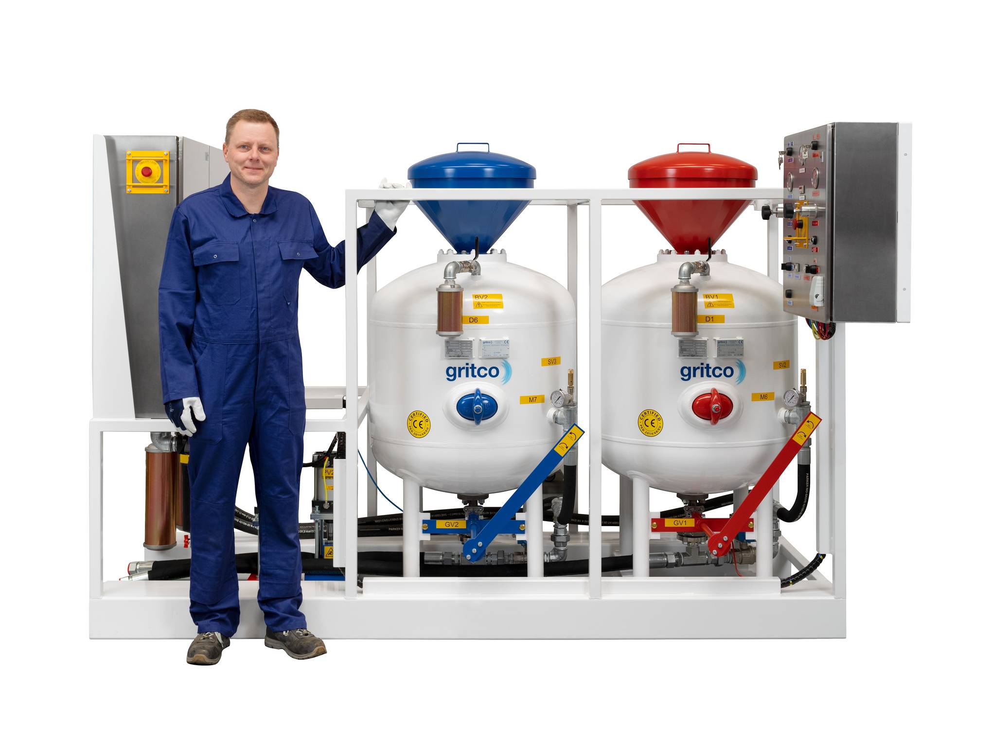 Equipos de chorreado submarino hasta 300 metros de profundidad